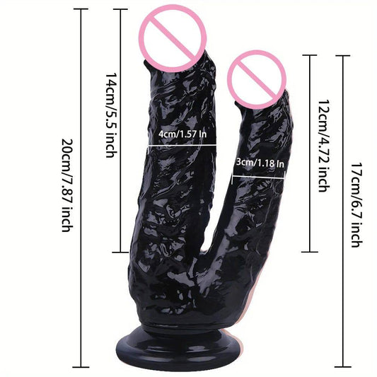 7.87 Inch Realistic Dildos Soft Double Ended Penis Anal Plug orgasm Female masturbator Adult Sex Erotic Toys Women Lesbian