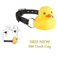 2023 New Silicone Ducky Duckbill Gag for BDSM Bondage Roleplay | Slave Ball Gag for Couples Adult Erotic Sex Toys for Women and Men 18+