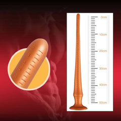 Super Long Flexible Silicone Anal Plug and Dildo - Prostate Massager and Dilator for Men, Women, and Couples for Deep Exploration and Sensual Play