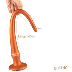 Super Long Flexible Silicone Anal Plug and Dildo - Prostate Massager and Dilator for Men, Women, and Couples for Deep Exploration and Sensual Play