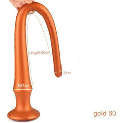 Super Long Flexible Silicone Anal Plug and Dildo - Prostate Massager and Dilator for Men, Women, and Couples for Deep Exploration and Sensual Play