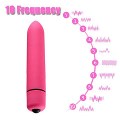 10-Speed Mini Bullet Vibrator: Vaginal Massage Dildo Sex Toy for Women,  Stick for Adult Games - Clitoris Stimulator, Erotic Product