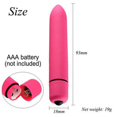 10-Speed Mini Bullet Vibrator: Vaginal Massage Dildo Sex Toy for Women,  Stick for Adult Games - Clitoris Stimulator, Erotic Product