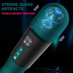 Double-Headed Women's Vibrator: AV Magic Wand, G-Spot and Vagina Nipple Stimulator, Dildo Erotic Masturbator Massage - Sex Toy for Couples