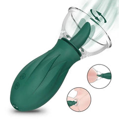 Safiman Clitoral Tongue Licking Vibrator: G-spot Stimulator & Nipple Sucker, 3 Sucking 10 Licking Modes