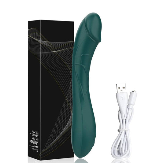 Soft Silicone Vibrator: Powerful Dildo & 10-Speed Clitoris Stimulator for Women