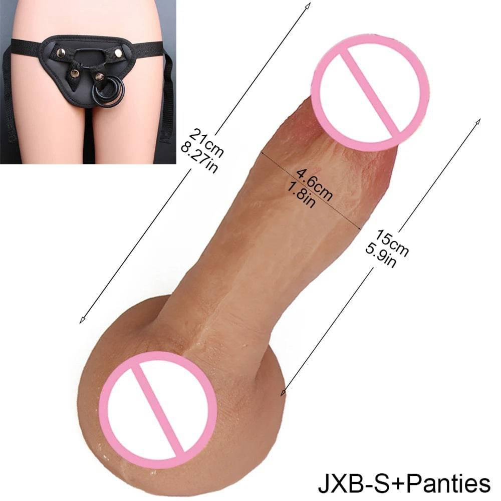 Realistic Soft Silicone Dildo with Suction Cup - Big & Affordable Pleasure - Passion Pulse Adult