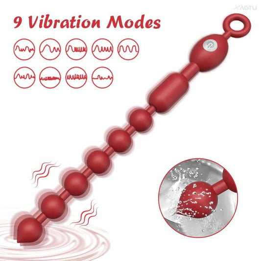 VibroPulse Beads - Vibrating Silicone Prostate Massager