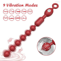 VibroPulse Beads - Vibrating Silicone Prostate Massager