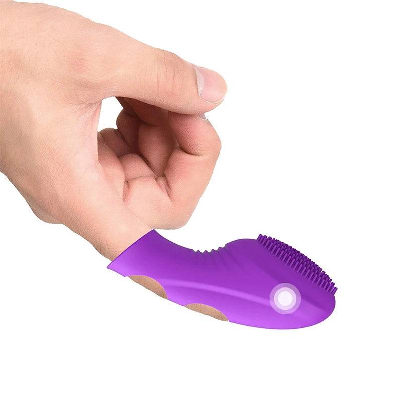 Finger Vibrator for G-Spot, Clitoral, & Vaginal Stimulation | Orgasm Massager & Masturbator | Erotic Finger Sleeve Sex Toys for Women & Men