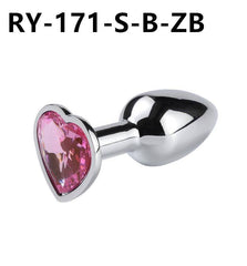 Heart-Shaped Metal Anal Plug