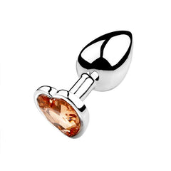 Heart-Shaped Metal Anal Plug