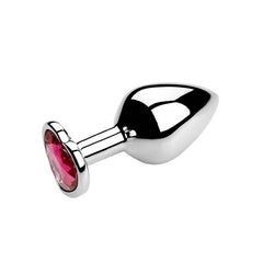 Heart-Shaped Metal Anal Plug