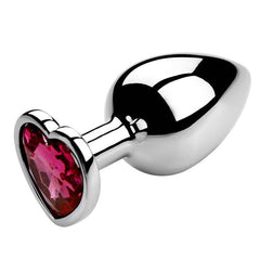 Heart-Shaped Metal Anal Plug