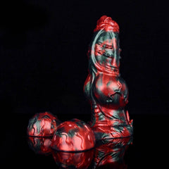 LICKER Dog Knot & Tentacle Fantasy Dildo - G-Spot & Anal Pleasure