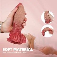 Realistic Monster Dildo - Soft Silicone Dinosaur-Inspired Design