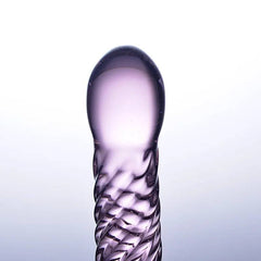 17cm Crystal Glass Dildo – Realistic Design with Suction Cup for G-Spot Massage