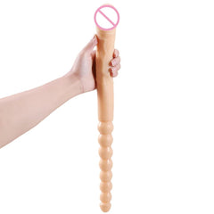 370mm Extra Long Soft Double Head Dildo Toy For Adult Flexible  Jelly Vagina Anal Women Gay Lesbian Ended Dong Penis Artificial