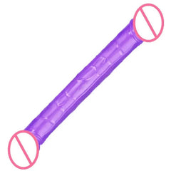 Double Head Dildo Long Jelly Realistic Dildo Double Ended Dildo Flexible Penis for Women Masturbator Sex Toys for Lesbian