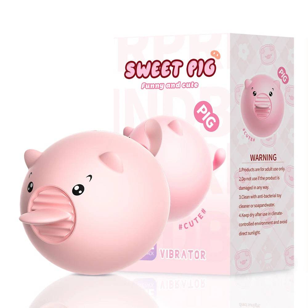 Cute Mini Pig Tongue Licking Vibrator