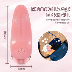 Heated Tongue Licking Vibrator for Female Masturbation