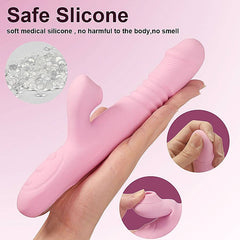 Heating Dildo Vibrator with Clitoral Suction & G-Spot Rotation – Ultimate Pleasure Massager for Women