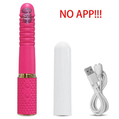 Telescopic Dildo Vibrator Sex Machine: Automatic Up-Down Massager, G-Spot Thrusting Retractable Vaginal Toy - Female Masturbation