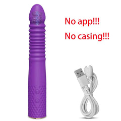 Telescopic Dildo Vibrator Sex Machine: Automatic Up-Down Massager, G-Spot Thrusting Retractable Vaginal Toy - Female Masturbation