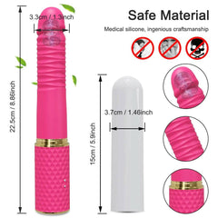 Telescopic Dildo Vibrator Sex Machine: Automatic Up-Down Massager, G-Spot Thrusting Retractable Vaginal Toy - Female Masturbation