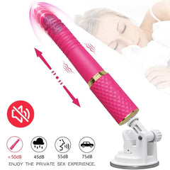 Telescopic Dildo Vibrator Sex Machine: Automatic Up-Down Massager, G-Spot Thrusting Retractable Vaginal Toy - Female Masturbation