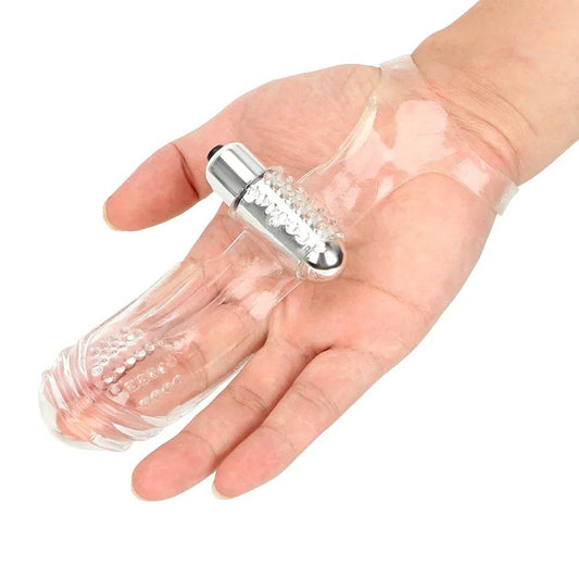 Powerful Finger Vibrator Sleeve | Female Masturbator & G-Spot Massager | Clitoral Stimulator Dildo | Adult Sex Product