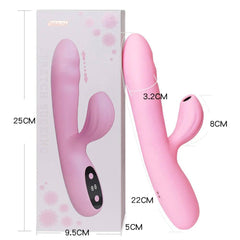 Soft and Cute Clitoris Stimulation Wand with LCD Display for Women Flexible Vibrating Insertion AV Pleasure Toys for Women