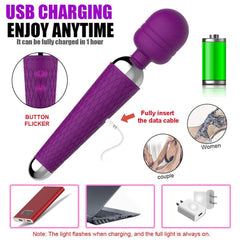 Wireless 10-Speed Vibrator for Women: Magic Wand Dildo, Anal & Clitoris Stimulator - Female Masturbator Sex Toy