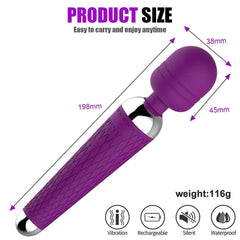 Wireless 10-Speed Vibrator for Women: Magic Wand Dildo, Anal & Clitoris Stimulator - Female Masturbator Sex Toy