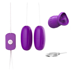 Women's Masturbation Tongue Licking Egg Vibrator: Vagina Ball G-Spot and Clitoris Stimulator - Adult Sex Toy for Couples, Intimate Products - Passion Pulse Adult