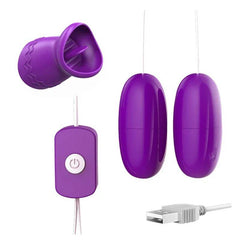 Women's Masturbation Tongue Licking Egg Vibrator: Vagina Ball G-Spot and Clitoris Stimulator - Adult Sex Toy for Couples, Intimate Products - Passion Pulse Adult