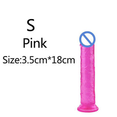 Affordable Realistic Jelly Dildo – 6 Sizes