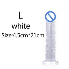 Affordable Realistic Jelly Dildo – 6 Sizes