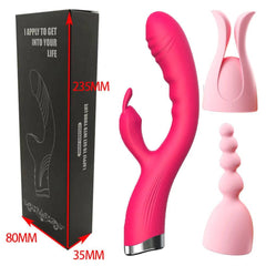 10-Speed USB Rechargeable Rabbit Vibrator – Powerful G-Spot & Clitoral Stimulator