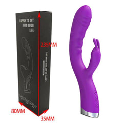 10-Speed USB Rechargeable Rabbit Vibrator – Powerful G-Spot & Clitoral Stimulator