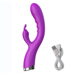 10-Speed USB Rechargeable Rabbit Vibrator – Powerful G-Spot & Clitoral Stimulator