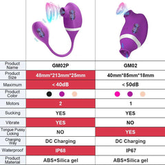 2-in-1 Clitoris Sucking & Vibrating Egg