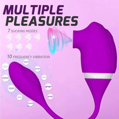 2-in-1 Clitoris Sucking & Vibrating Egg