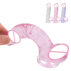 Mini Transparent Realistic Dildo - G-Spot Stimulator for Women