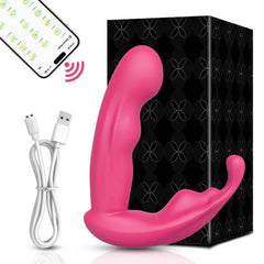 APP-Controlled Vibrator for Women: Clitoris Stimulator, G-Spot Vagina Massager, Wearable Dildo - Adult Sex Toy for Couples