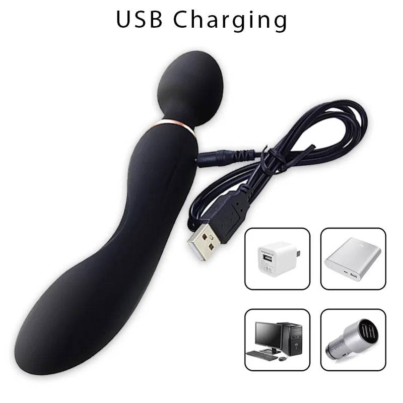 Powerful Vibrators for Women Magic Wand Body Massage AV Vibrator Sex Toy For Woman Clitoris Stimulator Female Adult Sex Products - Passion Pulse Adult