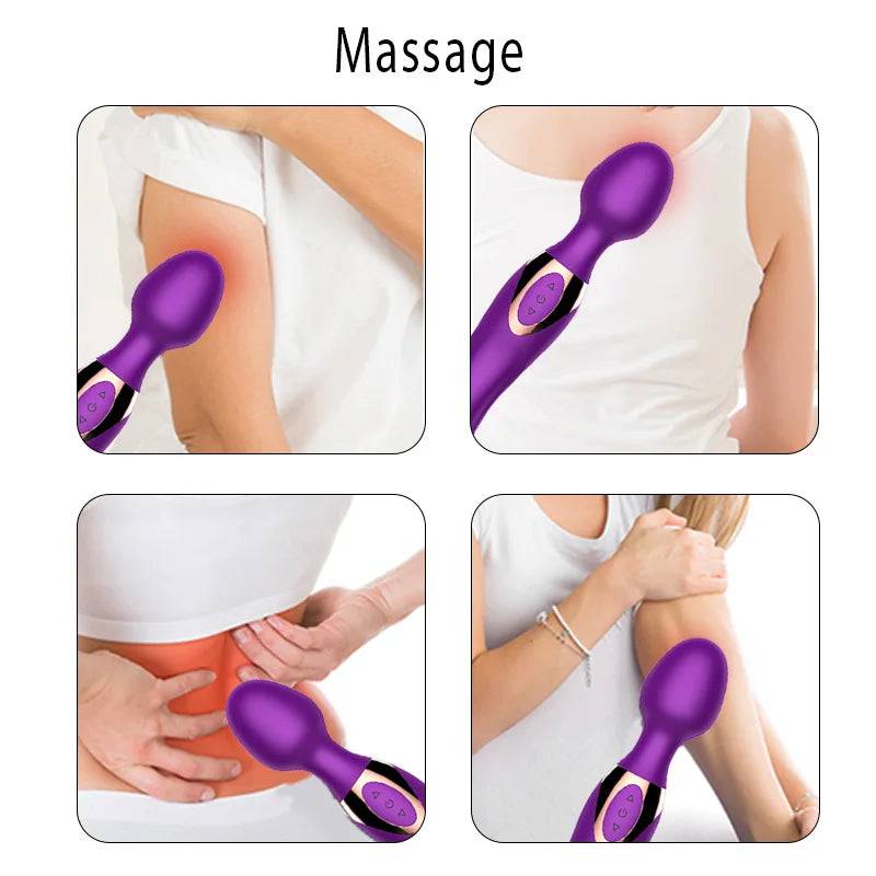 Powerful Vibrators for Women Magic Wand Body Massage AV Vibrator Sex Toy For Woman Clitoris Stimulator Female Adult Sex Products - Passion Pulse Adult