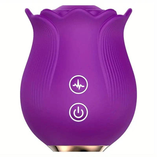 Rose Vibrator Adult Sex Toy: G-Spot Vibrator with 12 Sucking Modes, Female Pleasure Enhancer