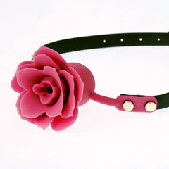 Silicone Rose Ball Gag | Breathable BDSM Bondage Flower Open Mouth Gag for Couples | Adult BDSM Games Restraint Toy