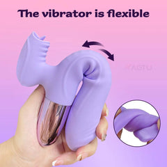 Tongue Licking Dildo Vibrator